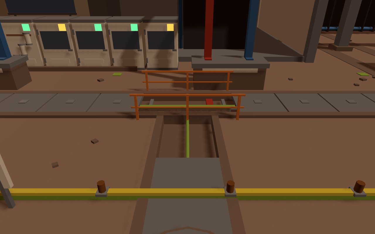 The cable trench with lids lifted