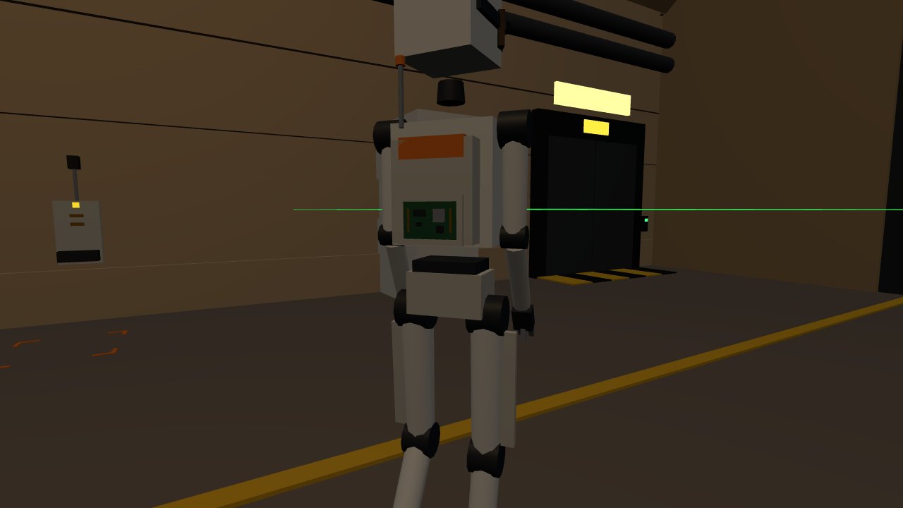 hab-bot-01 from behind, compute board visible through the backpack access port
