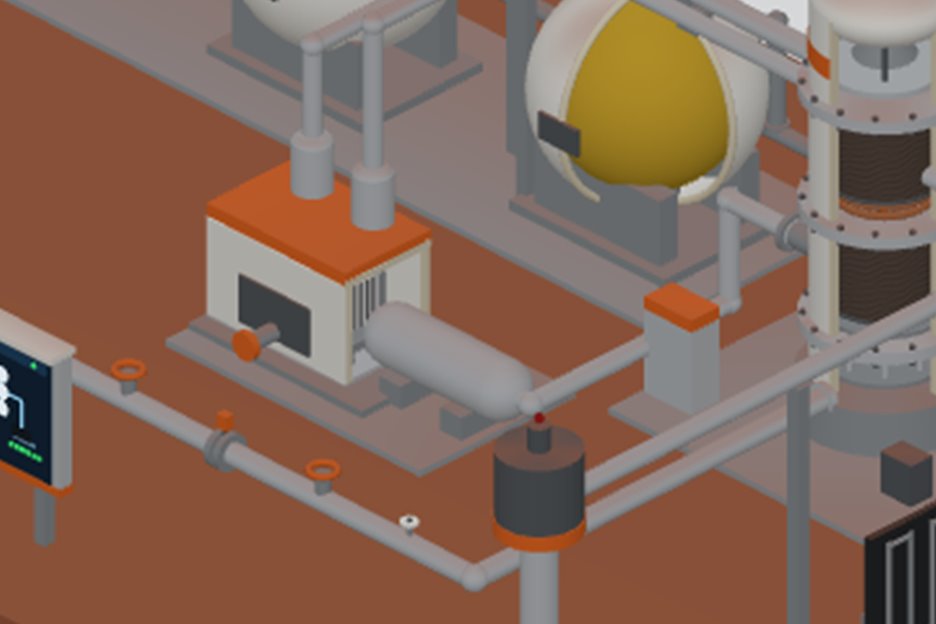 Electrolysis skid cutaway with the 13-plate PEM stack visible