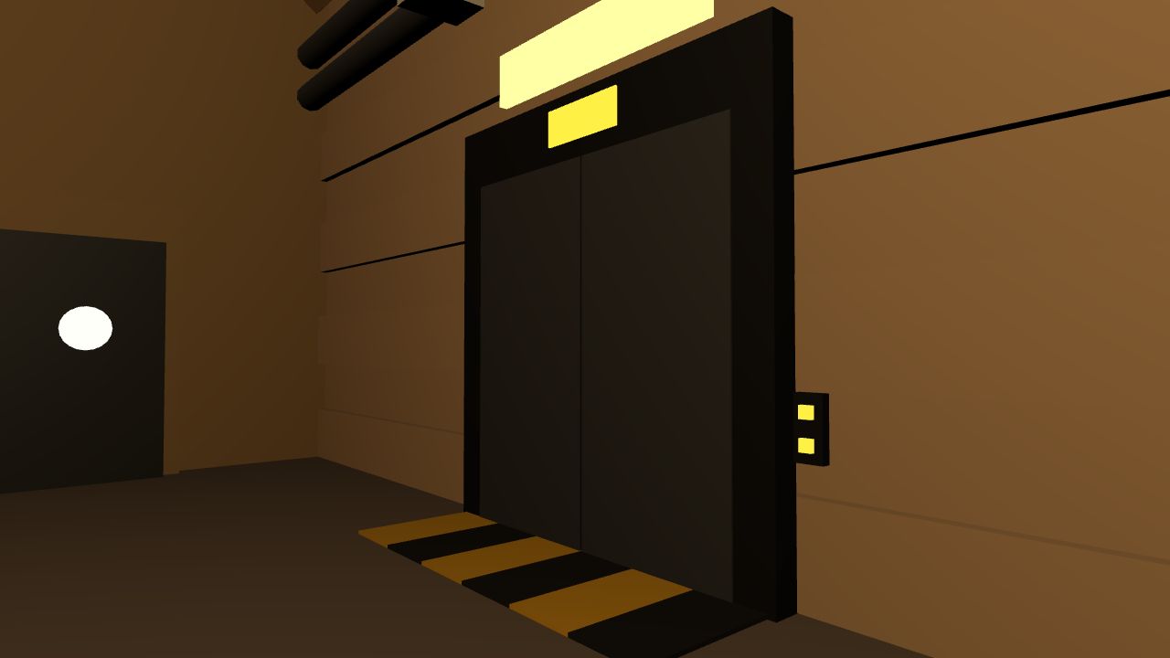 Elevator doors inside the foyer